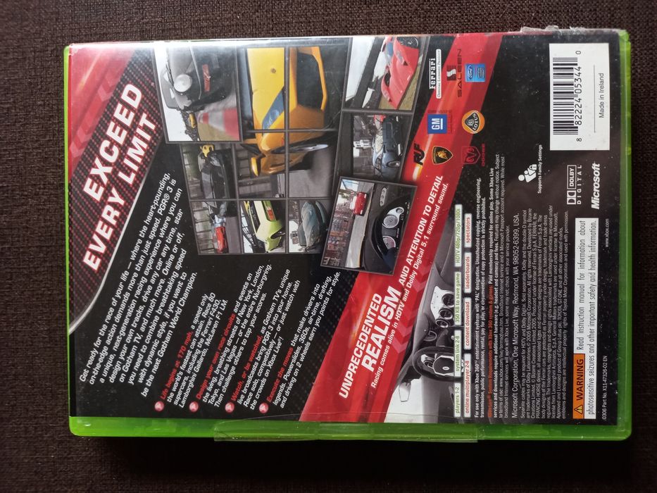 Gra PGR 3 na xbox 360 Project Gotham Racing Pgr3