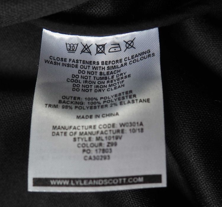 Kurtka softshell_bomberka Lyle & Scott_rozmiar XXL
