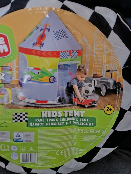 Namiot dziecięcy dla chłopca Elefun kids tent race track children's te