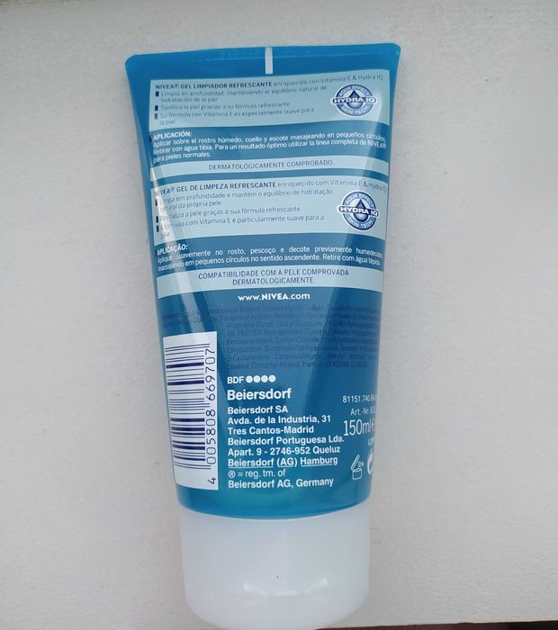 NIVEA Gel de Limpeza Refrescante NOVO