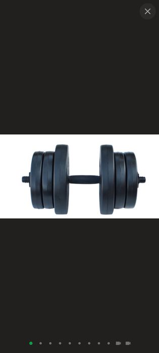 Продам набір: гантелі,штанга,ліжак,та бліни