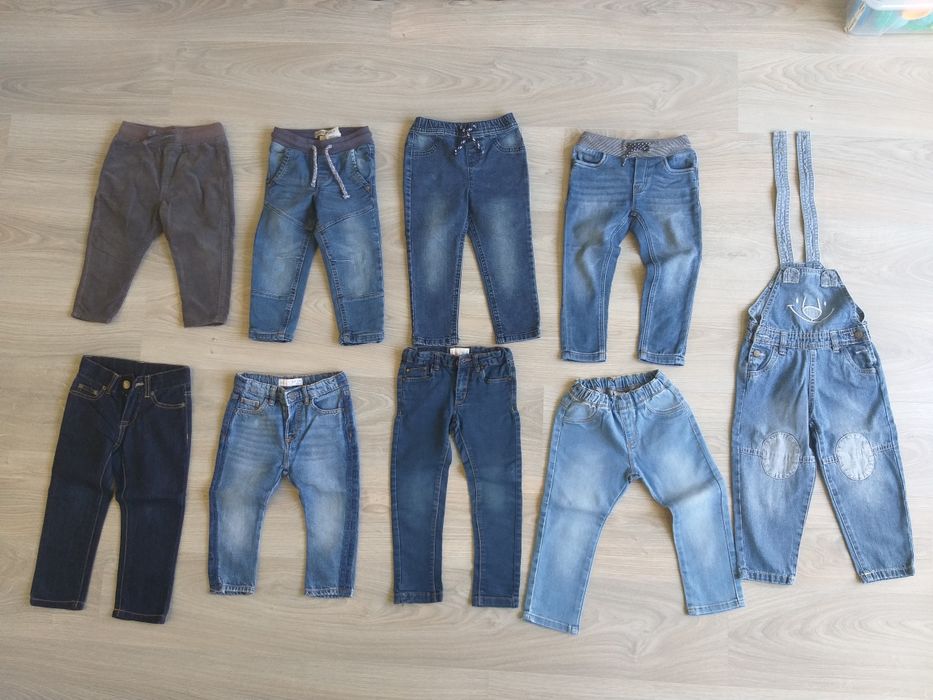 Calças ganga para criança, 1,5 anos até 3, 86-92, praticamente novas