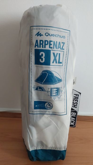 Tenda campismo Arpenaz 3XL Fresh & Black