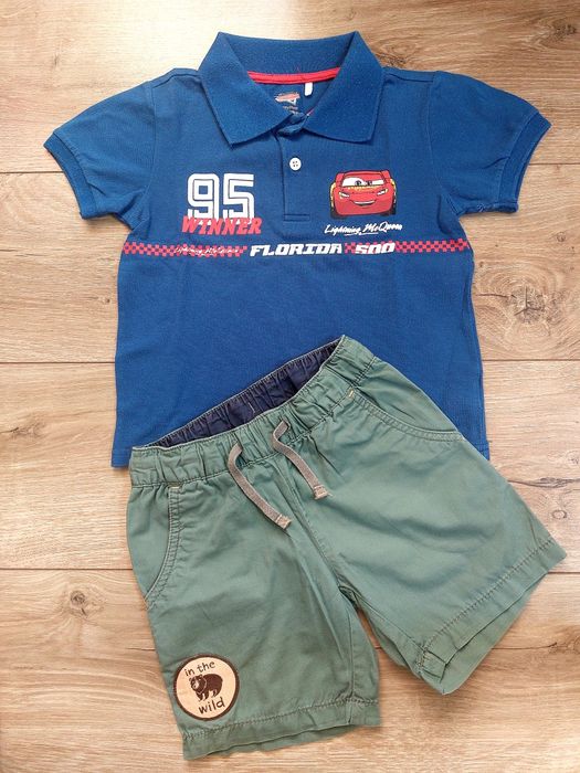 Комплект на мальчика (шорты + поло), размер 110