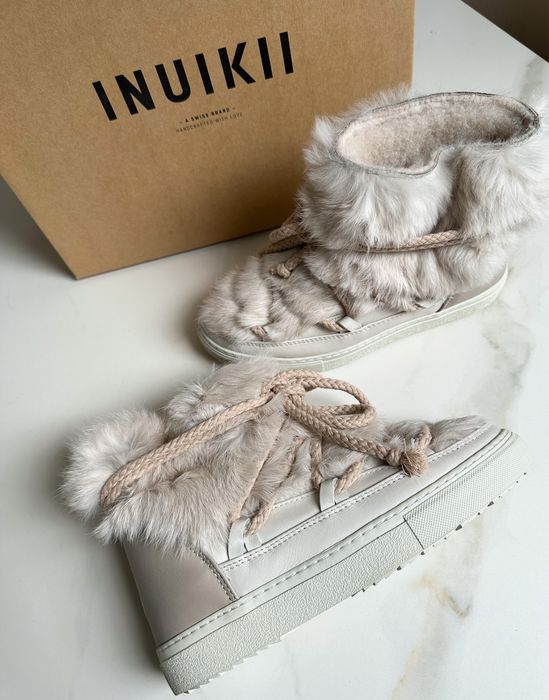 Buty beżowe śniegowce INUIKKI sneaker rozmiar 37