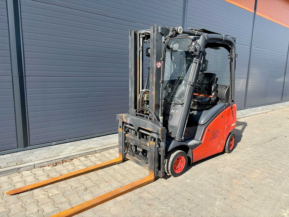 wózek widłowy linde h 16 LPG  triplex pozycjoner  przesuw  widlak 1600 kg