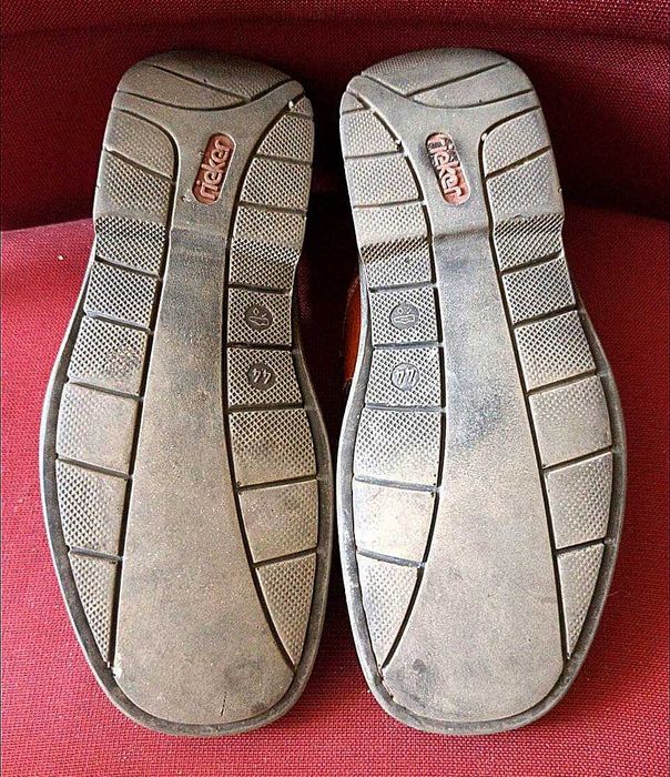 Фирменные кожаные сандалии Rieker 43-43,5 р.