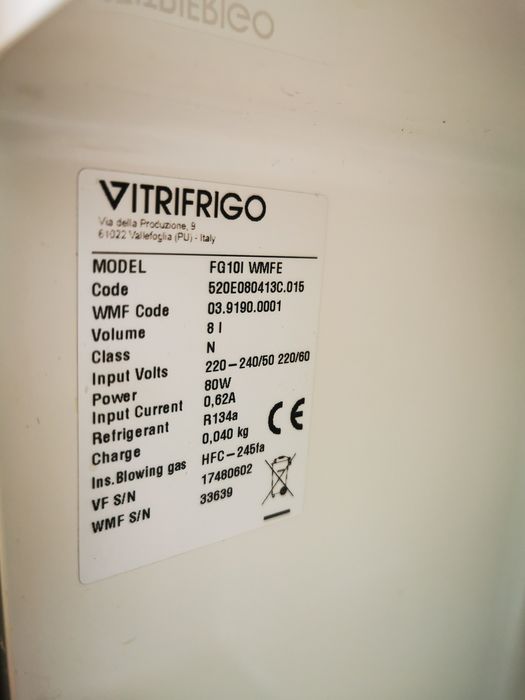 Lodówka do mleka do expresu vitrifrigo