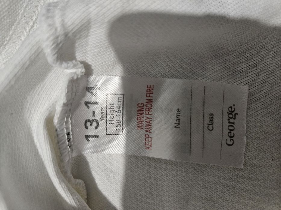 Білі футболки з комірцем 10-12 р 146-158см.  George, schoolwear, tu
