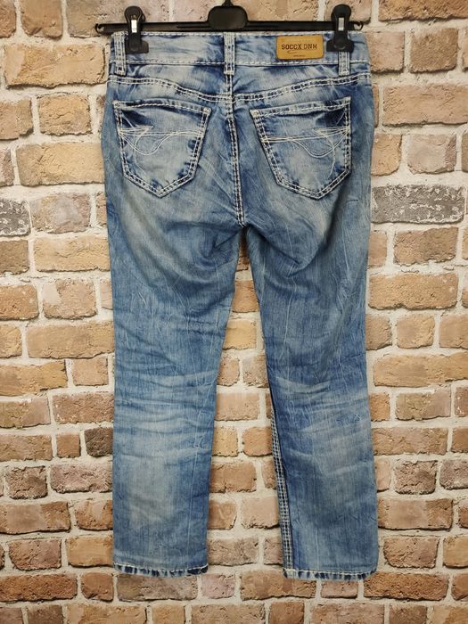 Soccx jeansowe spodnie proste damskie rozm w28 l32