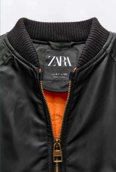 Атласный бомбер куртка zara 152-164 весна деми