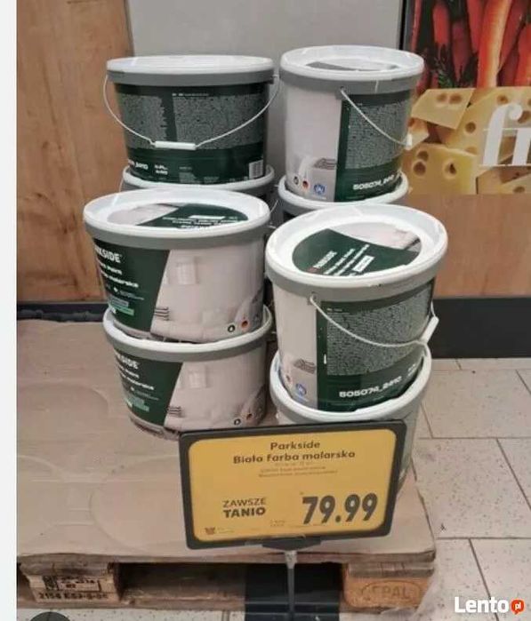 Farba biała matowa parkside 11l