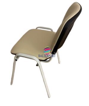 Cadeira Fixa 4 Pes Visitante Igrejas Multiusos Formação Estrut. CINZA