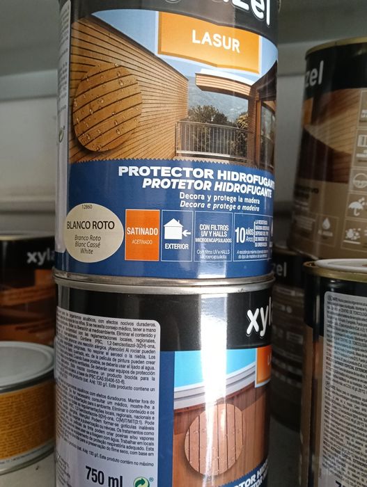 Tintas, vernizes, protetores de madeira