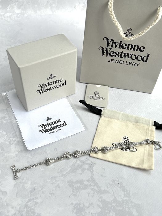 Браслет Кості на руку Vivienne Westwood / Яскравий Ланцюг Вівьен Вествуд