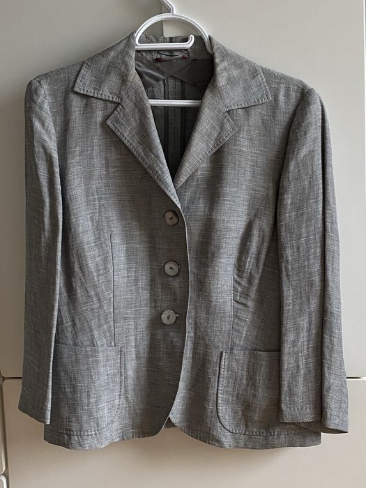 Szara szary marynarka żakiet żakiecik Max Mara Studio