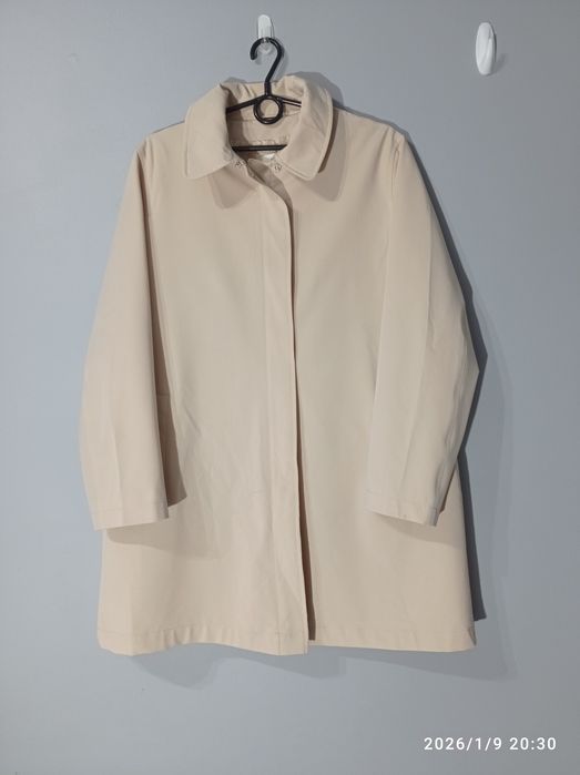 płaszcz 16 XXL 44 wiosenny przeciwdeszczowy beżowy vintage M&S
