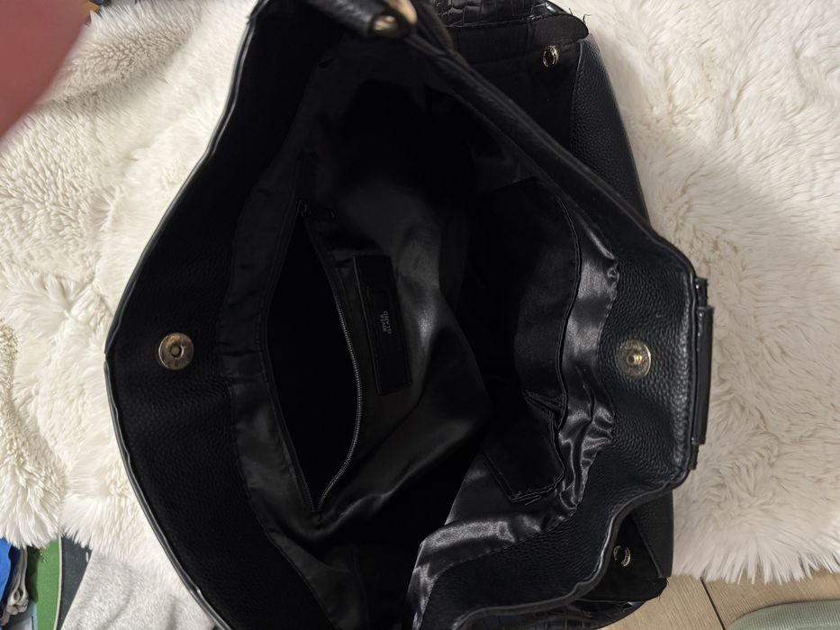 Torebka czarna shopper River Island