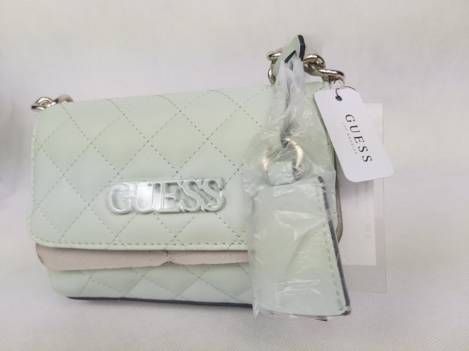 Nowa torebka GUESS miętowa miny listonoszka elegancka letnie