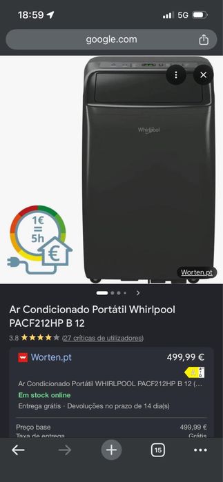 Ar condicionado portatil  12 btu