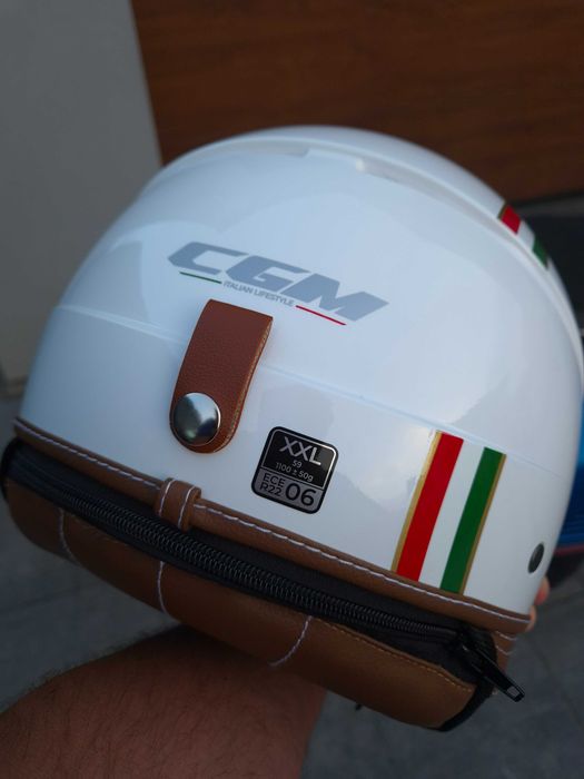 Kask JET CGM Italia PIX IT na skuter Vespa,Piaggio,Honda,Kymco,Yamaha