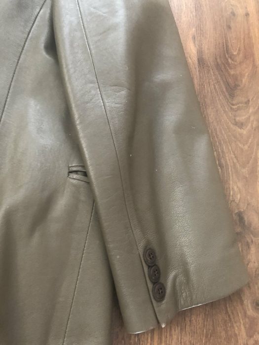 Шкіряний піджак 52 розмір