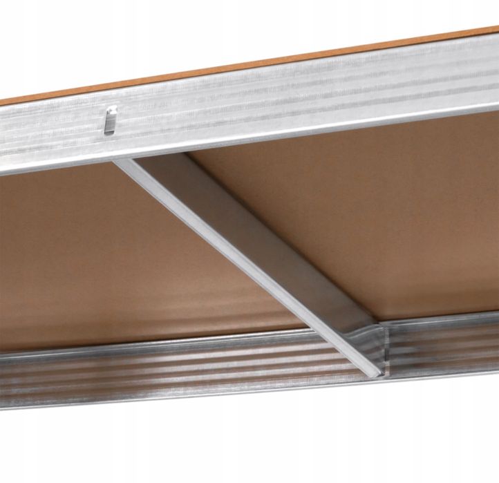 Стелаж металевий 2в1 5 полиць гаражний 180х90х40см 750кг Rebel Польща