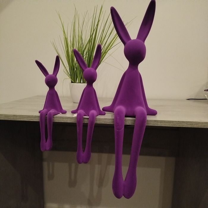 Zając flokowany 3szt