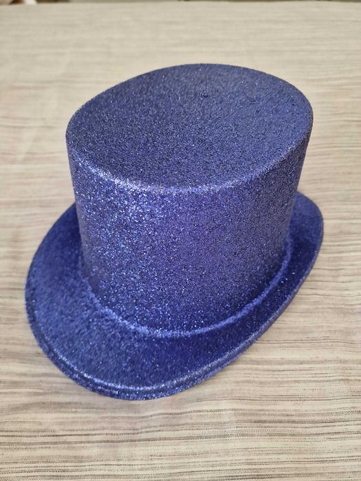 Chapeu de cartola - Azul - carnaval