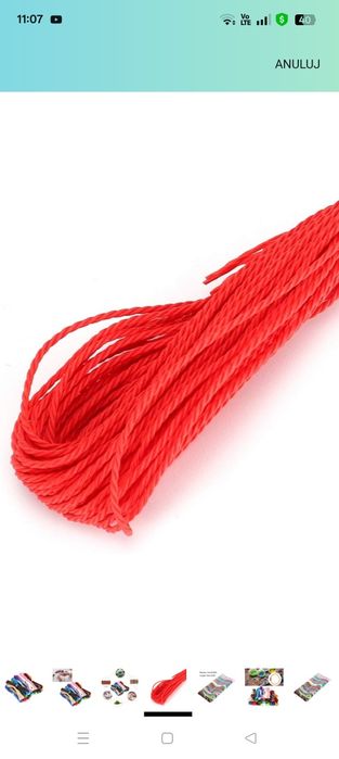 Sznurki do biżuterii