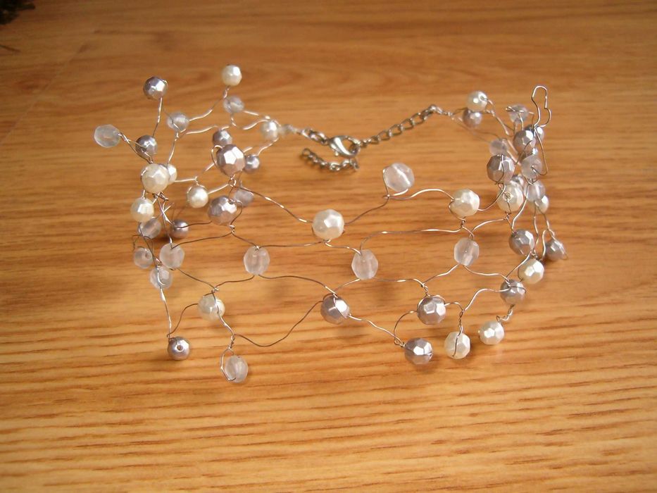 Elegantíssimo conjunto noivas gargantilha + pulseira + ganchos! PINA