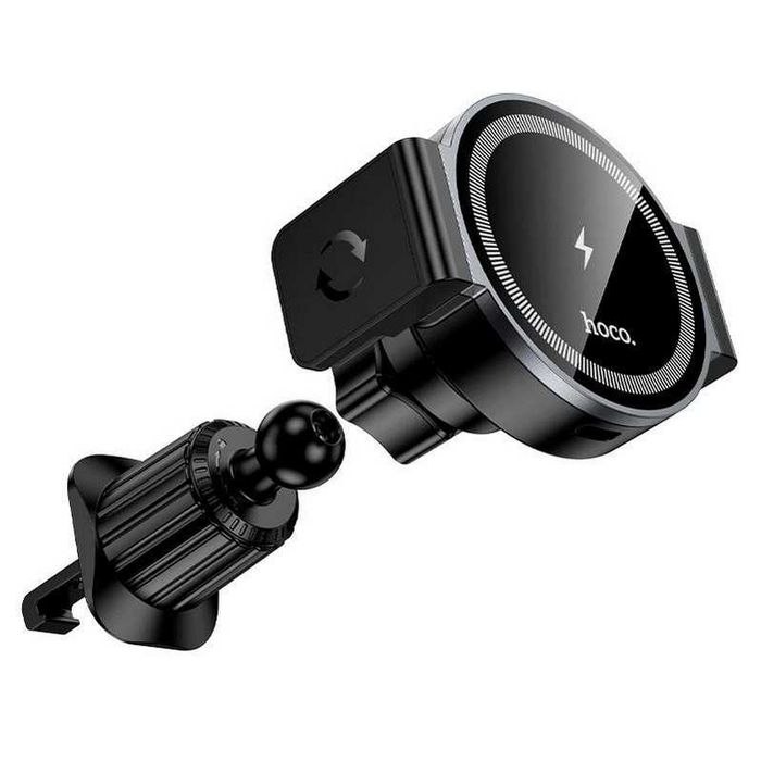 Магнитный держатель с БЗУ HOCO HW35 (15W) | MagSafe для iPhone 12-16