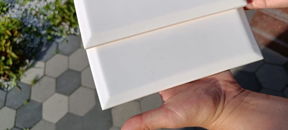 Glazura Tamoe Bianco 9.8x19.8 Ceramika Paradyż kolor biały