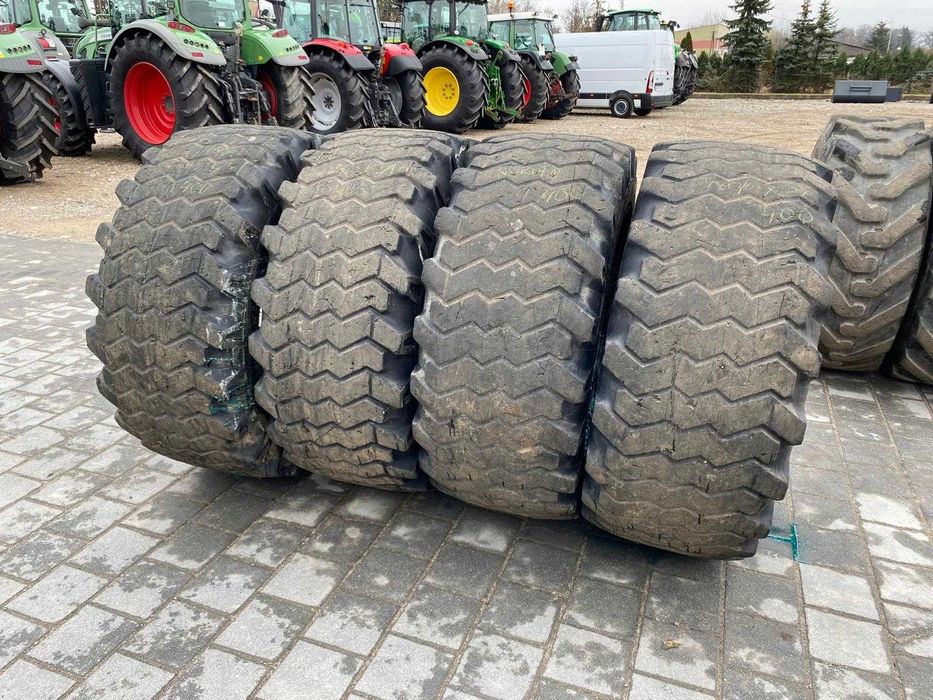 Opony budowlane używane ładowarka teleskopowa Nokian 480/65R24 7 sztuk