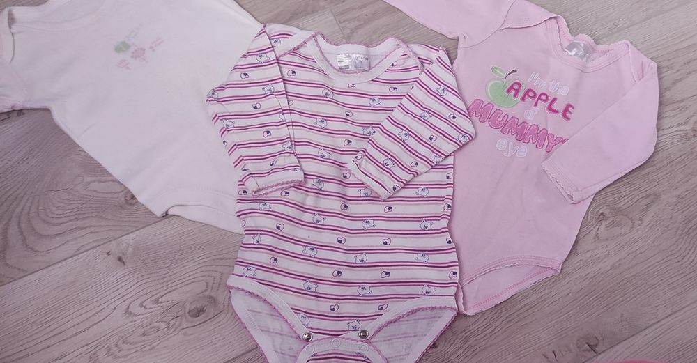 Бодіки для дівчинки, 62-68 см ріст, ціна за всі