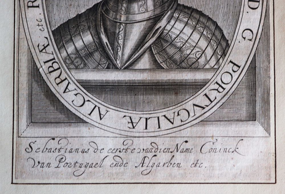 Rei D Sebastião gravura holandesa S. XVII de Nicolas de Clerck, rara