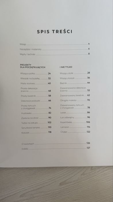 Książka makrama dla początkujących ze sznurkiem w zestawie