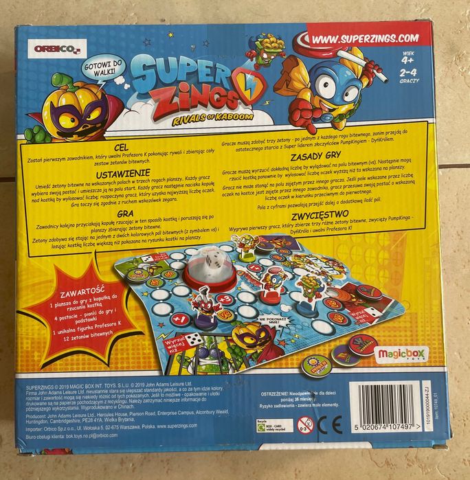 Super Zings - gra planszowa Wyścig Ratunkowy
