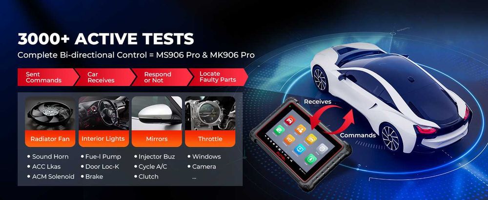 Máq. Diagnostico Auto Autel Maxipro MP900BT