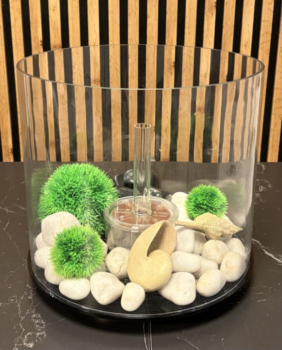 Akwarium Biorb Tube 15L LED czarne | zestaw + oryginalne dodatki Oase