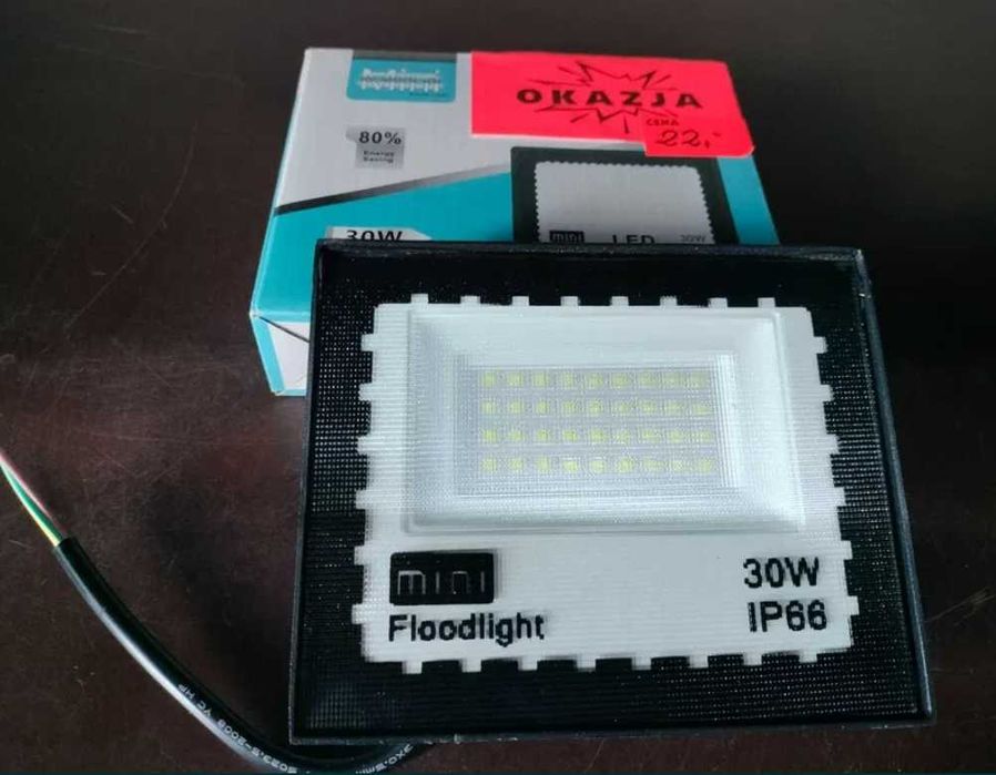 HALOGEN led LAMPA naświetlacz mini 30W reflektor roboczy