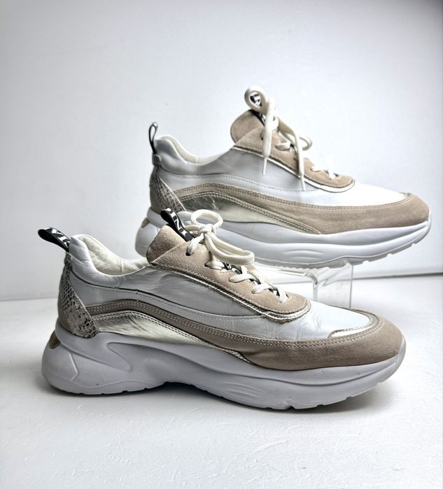 Sneakersy skórzane  Nero Giardini r.41 styl casual premium