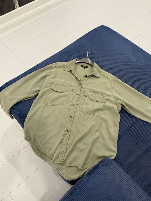 Женская рубашка massimo dutti хаки massimo dutti жіноча сорочка