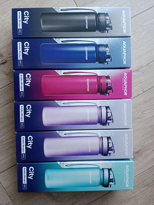 Butelka filtrująca bidon 500ml 0,5l Aquaphor City z filtrem