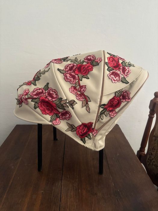 Budka buda do Cybex Gazelle Balios Beżowa Róże handmade Fabryka Krecik