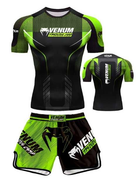 Conjunto Venum Training Camp – Rashguard + Shorts (MMA/Jiu-Jitsu)