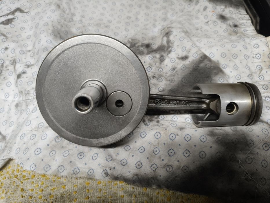 Orginalny Cylinder MZ 125, głowica, wał,  komplet