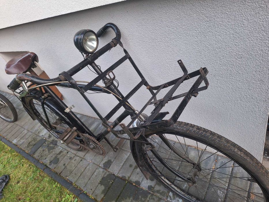 Stary powojenny rower PRL zabytek antyk