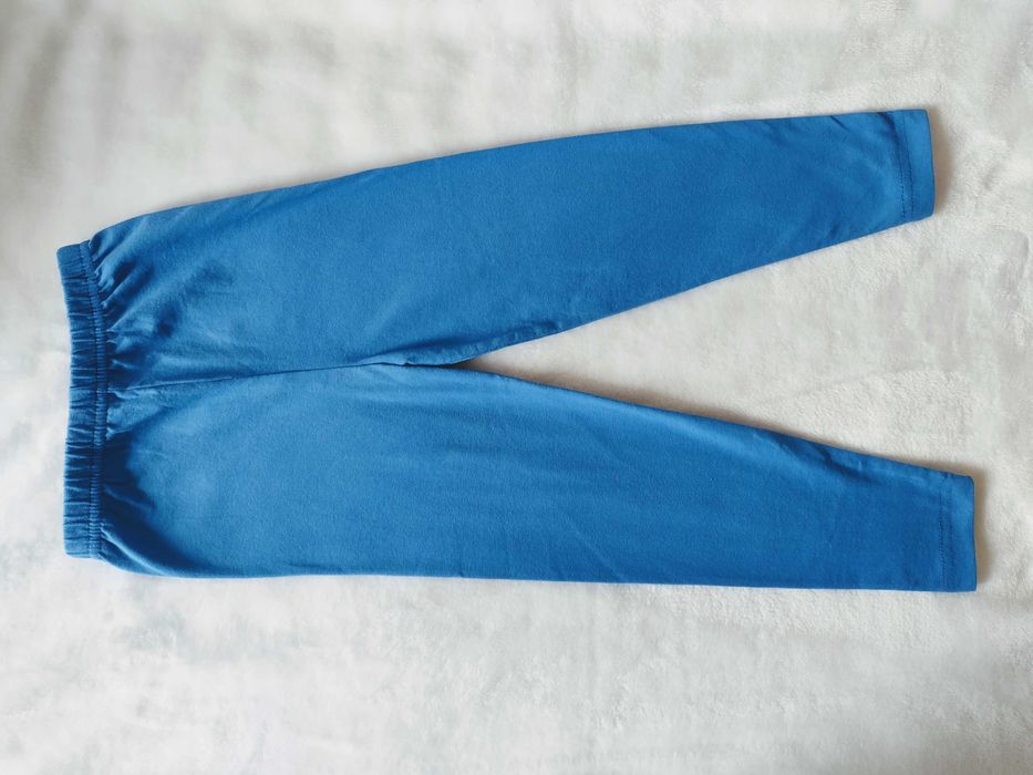 Legginsy niebieskie rozmiar 116 nowe