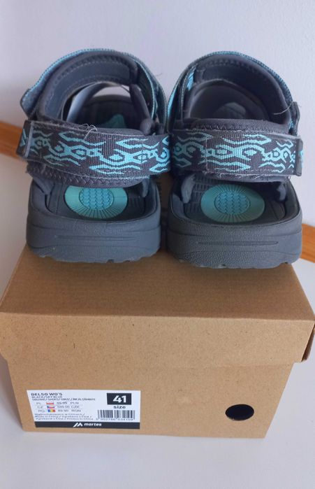 Sandały sportowe Martes lekkie,regulacja, rzep r.41 + klapki 4F gratis